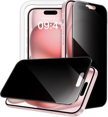JETech 360° Privacy Screen Protector for iPhone 17 Pro Max, 2-Pack in Saudi Arabia