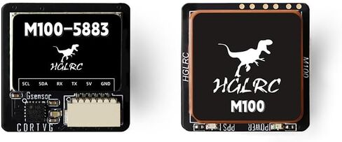 HGLRC M100-5883 Compass Module, Upgraded 10th Generation Chip Compatible with FPV Fixed-Wing UAV in Kuwait