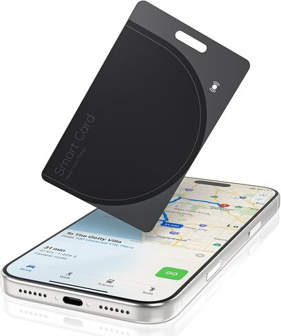 Wallet Tracker Card - Compatible with Apple Find My, Bluetooth Tracker Smart Card Wallet Finder, IP68 Waterproof, Item Locator for Luggage Tags, Passports, Purse (1) in Kuwait