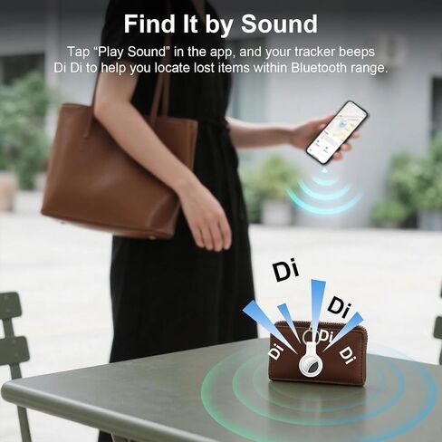 Tracker Tags-2 Pack Compatible with Apple Find My (iOS Only) Bluetooth Tracker, Smart Keys Finder and Item Locator with Waterproof Case for Wallet Luggage Backpack in Kuwait