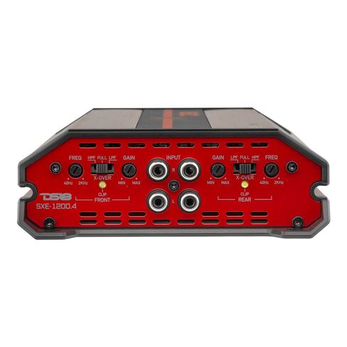 DS18 SXE-1200.4/RD Car Amplifier Stereo Full-Range Class A/B 4-Channel 60x4 RMS @4 OHM 1200 Watts - Powerful and Compact Amp for Speakers in Car Audio System, RED (Renewed) in Saudi Arabia