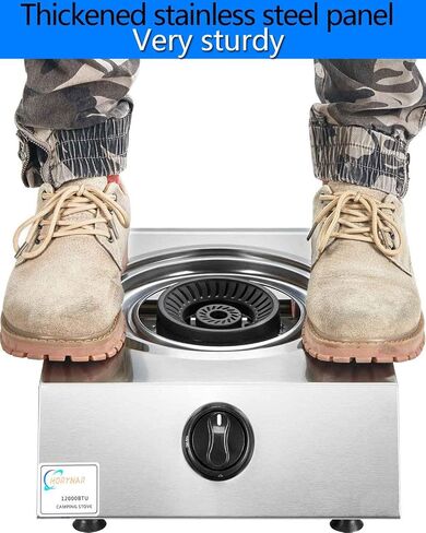 Horynar Single Burner Propane Stove Auto Ignition with 5FT CSA LPG Hose in Saudi Arabia