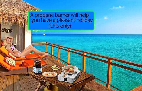 Horynar Single Burner Propane Stove Auto Ignition with 5FT CSA LPG Hose in Saudi Arabia