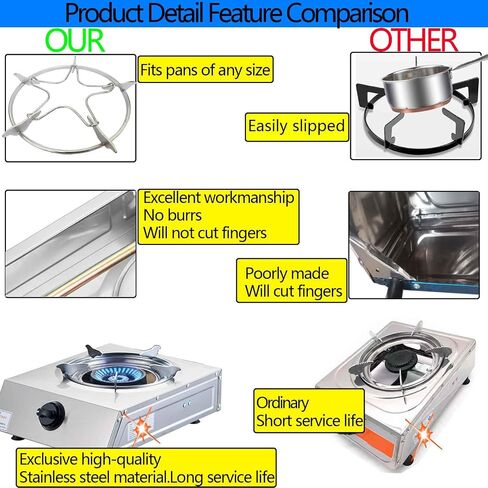 Horynar Single Burner Propane Stove Auto Ignition with 5FT CSA LPG Hose in Saudi Arabia