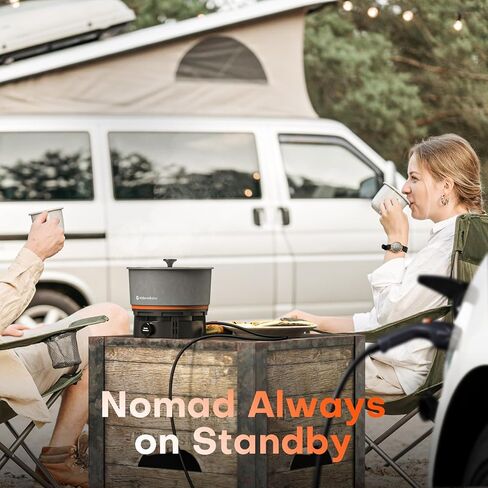 Stoke Voltaics Nomad Cooking System with Bag, Electric Camping Stove 200-1000W with Pan & Pot, 120V Portable Outdoor Cooking Gear Set, Windproof Cookware for RV, EV, Overland, Vanlife, Car Camping in Saudi Arabia