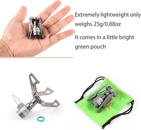BRS 3000T Ultralight Titanium Backpacking Stove, 25g Camping Burner in Saudi Arabia