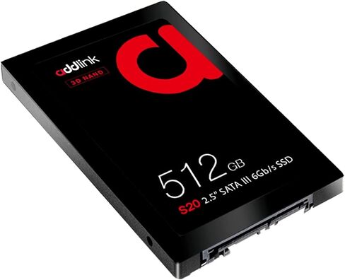 Addlink S20 1TB SATA III SSD 2.5 Inch Internal Solid State Drive 3D NAND with SLC Caching, Up to 500MB/s, HDD Replacement Upgrade for Laptop, Desktop PC, PS4 (ad1TBS20S3S) in Kuwait
