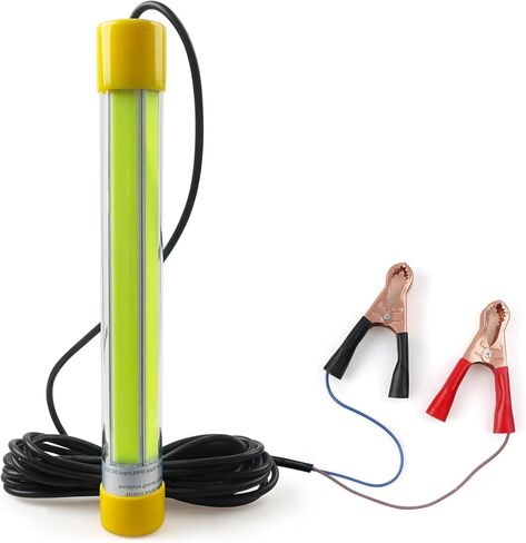 OROOTL Underwater Green Fishing Light 30000 Lumens 12V 50W LED Submersible Fishing Light Waterproof Fishing Bait Finder Attractants Dock Lamp for Squid Shrimp Snook Crappie in Saudi Arabia