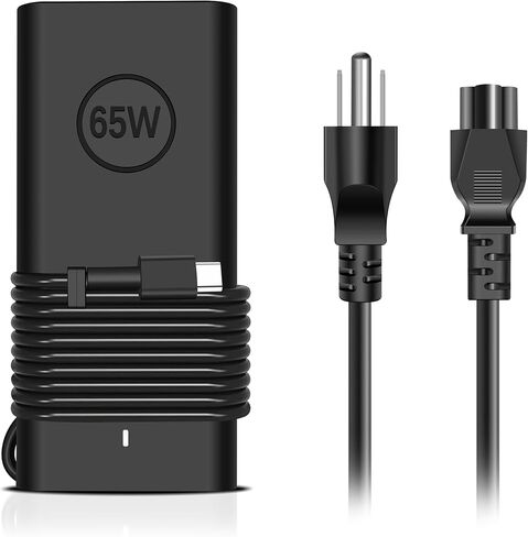 65W USB C Charger Compatible with Dell Latitude 5420 5430 5520 5530 5540 7320 7330 7340 7420 7430 Inspiron 14 7420 7425 16 7620 Chromebook 3100 HA65NM190 LA65NM190 Laptop Charger in Kuwait