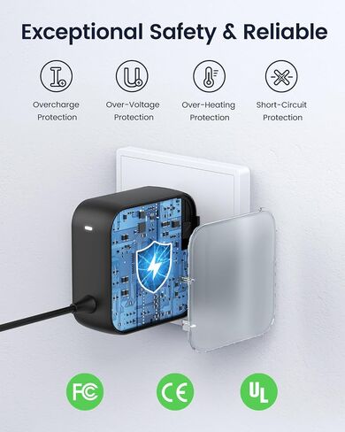 TobenONE 100W USB C Laptop Charger, Universal GaN III Power Supply Adapter in Kuwait