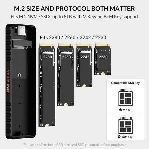 Thermalright EB107 PRO M.2 NVMe SSD Enclosure, Copper Heat Pipe Cooling in Kuwait