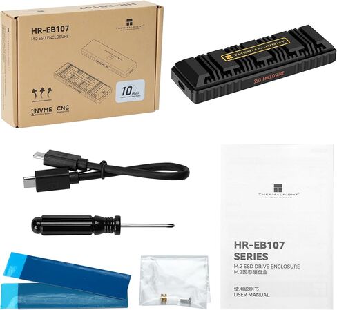 Thermalright EB107 PRO M.2 NVMe SSD Enclosure, Copper Heat Pipe Cooling in Kuwait