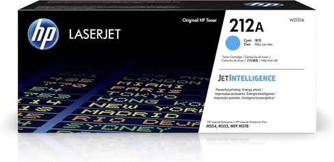HP 212A Cyan Toner Cartridge Printers | Works with Color LaserJet Enterprise M554, M555 Series; Color LaserJet Enterprise MFP M578 Series | W2121A in Kuwait
