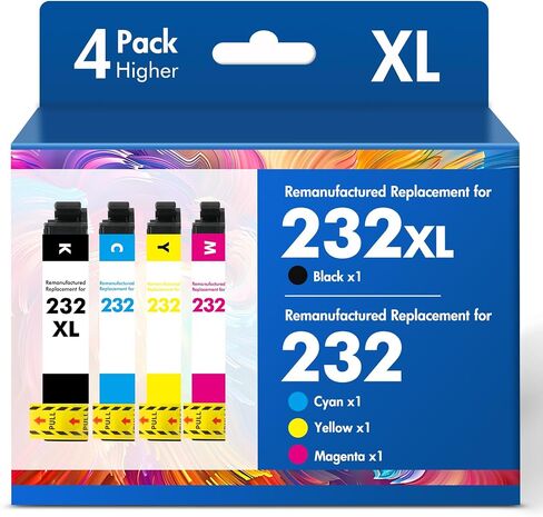 Remanufactured for 232XL Ink Cartridge Combo Pack for Epson Printer XP-4200 in Saudi Arabia