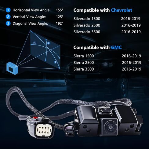 Rear View Backup Camera for Chevy Silverado Sierra 1500 84062896 in Saudi Arabia