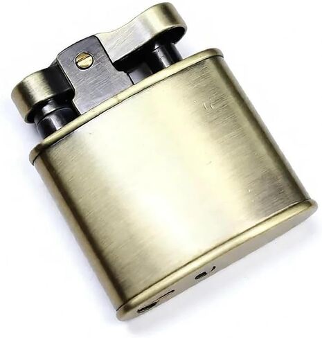 Vintage Lighter- Adjustable Flame, Windproof, Foldable Design for Outdoor and Camping - Men's Gift (Butane-Free) in Kuwait