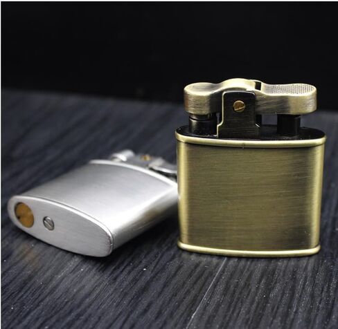 Vintage Lighter- Adjustable Flame, Windproof, Foldable Design for Outdoor and Camping - Men's Gift (Butane-Free) in Kuwait