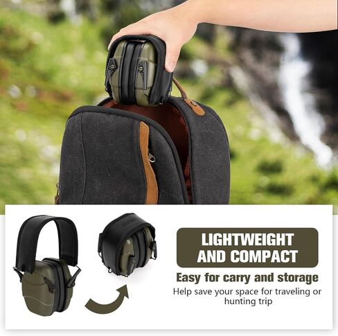 GUCHO 26 dB NRR Noise Reduction Safety Shooting Ear Muffs,Hearing Protection Ear Muffs,Shooting Range Ear Protection for Hunting Mowing in Kuwait