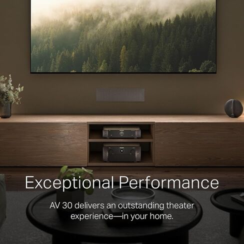 Marantz AV 30 AV Preamplifier | 8K Video Compatibility | 11.4-Channel Output | Decodes Dolby Atmos | Balanced and RCA outputs | Black in Saudi Arabia