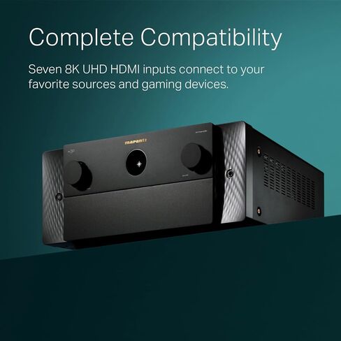 Marantz AV 30 AV Preamplifier | 8K Video Compatibility | 11.4-Channel Output | Decodes Dolby Atmos | Balanced and RCA outputs | Black in Saudi Arabia