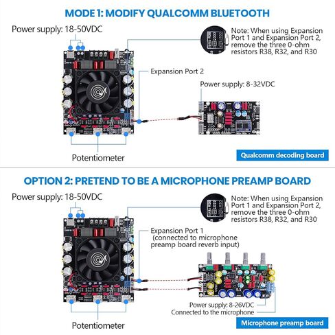 ZK-3002T Bluetooth Amplifier Board, 2 x 300W in Kuwait