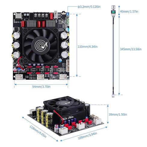 ZK-3002T Bluetooth Amplifier Board, 2 x 300W in Kuwait