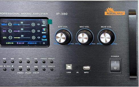 IP-380 5000W Digital Professional Powerful Smart Karaoke Machine Mixing Amplifier with Touch Screen Monitor in Kuwait
