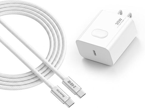 Type C Charger Fast Charging, 30W USB C Fast Charger with Fast Charging Cord Type C for iPhone 17 16 15 14 Pro Max/Pro/Air/Plus (6.6FT) in Kuwait