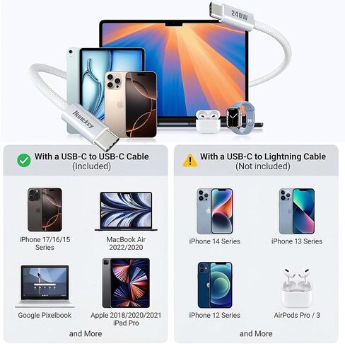 Type C Charger Fast Charging, 30W USB C Fast Charger with Fast Charging Cord Type C for iPhone 17 16 15 14 Pro Max/Pro/Air/Plus (6.6FT) in Kuwait