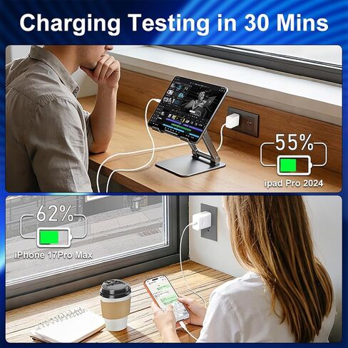 Type C Charger Fast Charging, 30W USB C Fast Charger with Fast Charging Cord Type C for iPhone 17 16 15 14 Pro Max/Pro/Air/Plus (6.6FT) in Kuwait