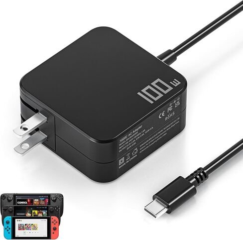 100W USB-C Charger for Steam Deck/Steam Deck OLED, ROG Xbox Ally X/Ally X in Kuwait