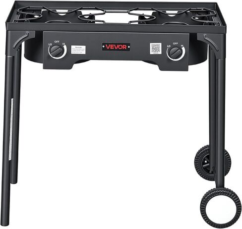 VEVOR 2 Burner Outdoor Propane Gas Stove, Propane LPG Gas Camping Stove, in Kuwait