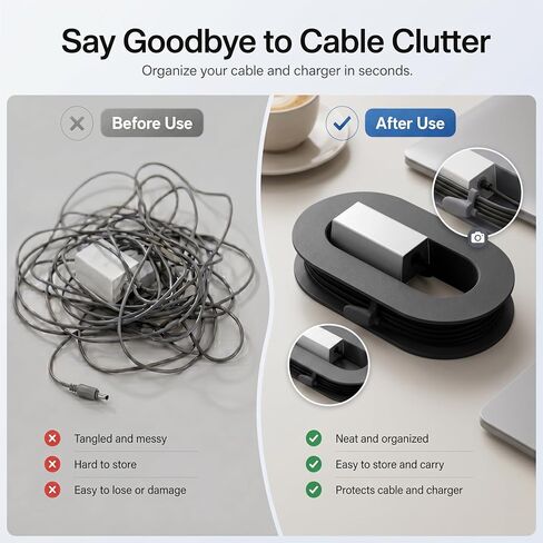 Starlink Mini Cable Organizer, Wall Mount Storage Rack for RV & Home-Black in Kuwait