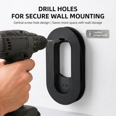 Starlink Mini Cable Organizer, Wall Mount Storage Rack for RV & Home-Black in Kuwait