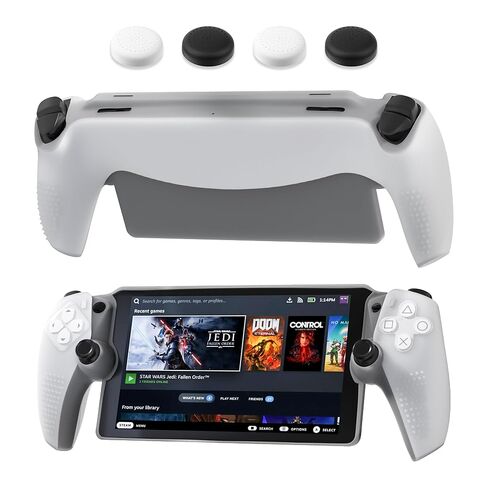 HYPERCASE Black of PS Portal Case, Silicone Protective Cover Skin for PS5 Portal Console with 4 Thump Caps, Anti-Fingerprint Scratch Resistant Soft Shell in Kuwait