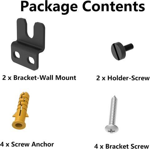 Wall Mount Bracket Compatible with Samsung Soundbar HW-S800B HW-S800D HW-S801B HW-S801D Sound Bar Wall Bracket Below the TV, Black in Kuwait