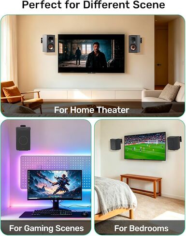 Surround Sound Rear Speaker Wall Mount 2 Pack, Keyhole Mount, Holds 11 lbs in Kuwait