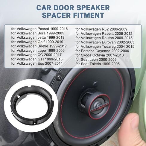 6.5 Door Speaker Adapter Install Kit for Volkswagen in Kuwait