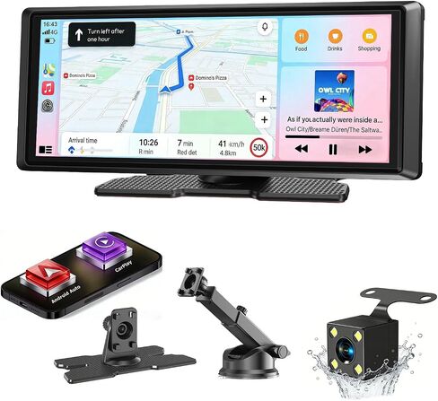 ESSGOO 8.1" Wireless CarPlay & Android Auto Screen for Car with HD Back Cam in Kuwait