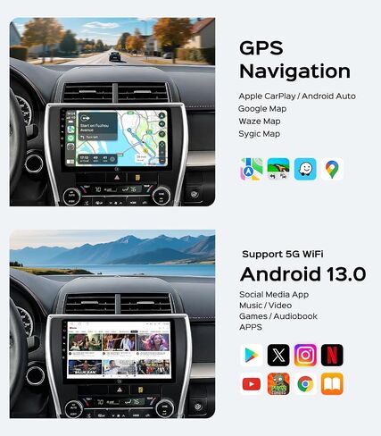 64G Car Stereo Radio for Toyota Camry 2015-2017 CarPlay Android in Saudi Arabia