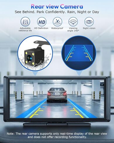 ESSGOO 8.1" Wireless CarPlay & Android Auto Screen for Car with HD Back Cam in Kuwait