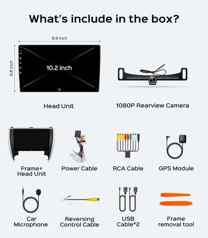 64G Car Stereo Radio for Toyota Camry 2015-2017 CarPlay Android in Saudi Arabia