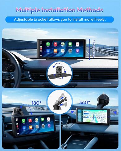 ESSGOO 8.1" Wireless CarPlay & Android Auto Screen for Car with HD Back Cam in Kuwait