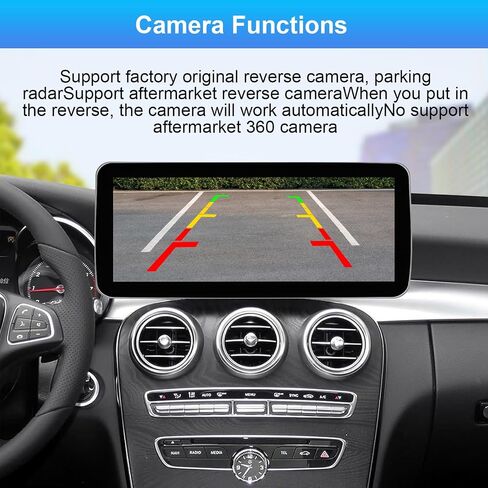 12.3Inch Carplay Touchscreen for 2016-2019 Year Mercedes Benz C/GLC Class, with NTG5.0 W205 W253 , Car Stereo Multimedia Radio Receiver for Wireless CarPlay Android Auto in Saudi Arabia