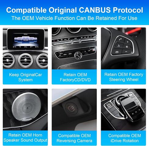12.3Inch Carplay Touchscreen for 2016-2019 Year Mercedes Benz C/GLC Class, with NTG5.0 W205 W253 , Car Stereo Multimedia Radio Receiver for Wireless CarPlay Android Auto in Saudi Arabia