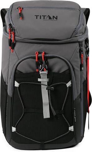 Titan Deep Freeze Ice Wall Backpack Cooler - 30 Can - Sharkskin Gray - Cooler Bag with Ice Packs in Kuwait