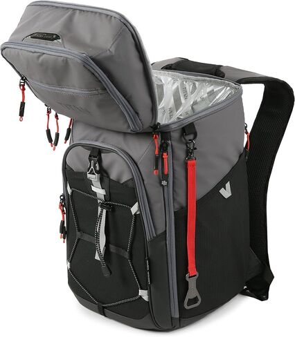 Titan Deep Freeze Ice Wall Backpack Cooler - 30 Can - Sharkskin Gray - Cooler Bag with Ice Packs in Kuwait