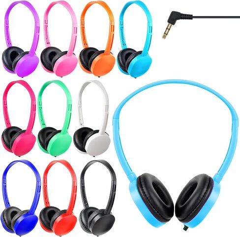 Kids Headphones Bulk 10 Pack for Classroom School,3.5mm Jack in Kuwait
