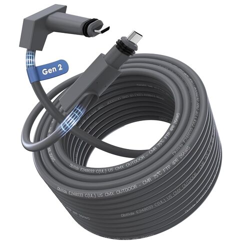 Starlink Cable Gen 2 50FT, CMX CMR Rated, Direct Burial, UV Resistant, Outdoor/Indoor for Starlink Standard Actuated Gen 2 in Kuwait