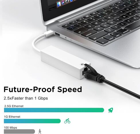 Lightning to RJ45 Ethernet Adapter,Plug and Play, Compatible with iPhone 14/13/12/11/XS/XR/X/8/7/iPad/iPod, Supports 100Mbps in Kuwait